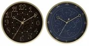 Orologio da Parete DKD Home Decor Azzurro Nero Alluminio Plastica Moderno 30 x 4 x 30 cm (2 Unità)