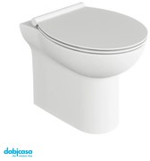 Azzurra Ceramica "Fast" Wc Terra Filo Parete Colore Bianco Lucido