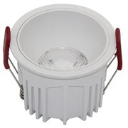 Faretto Da Incasso Moderno Alfa Led Alluminio Bianco Led Diffusore Bianco 15W