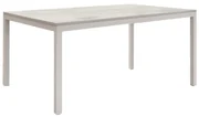 Tavolo Allungabile Sala da Pranzo in Metallo Bianco con Piano in Marmo, Tavolo  da Pranzo di Design per Arredamento Moderno, Tavolo Cucina 160x76x90H cm +  2 Allunghe Laterali di 40 cm (1759) - Marca Design Shop