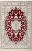 Nain Tappeto 240x160 Rosso (Iran) Annodato A Mano