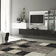 Tappeto Modern kilim orientale in acrilico grigio, L 230 x L 160 cm