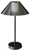 Lampada da Tavolo Ricaricabile 1.5W, Bianco Caldo, Dimmerabile - Nera Colore Bianco Caldo 3.000K