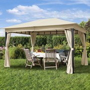 TOOLPORT Gazebo da giardino Sunset Classic crema, 3x4m - (300181)