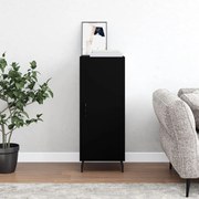 Credenza nero 34,5x34x90 cm in legno multistrato