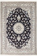 Nain Tappeto 170 x 240 Blu (Iran) Annodato A Mano