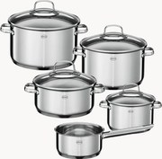 Batteria di pentole in acciaio inossidabile Elegance, set di 5