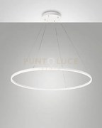 Giotto sospensione bianca d.100cm a led 4000k - 60w - 6700 lm dimme...