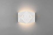 Zandor applique led 6,5w 700lm, 3000k metallo bianco con tagli lase...