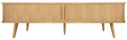 Mobile TV di colore naturale con effetto rovere 178x50x40 cm Rove – Woodman