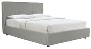 Letto con contenitore 160x200 cm in tessuto naturale SOGNO