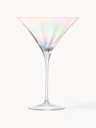 Bicchiere martini in vetro soffiato con lucentezza madreperlacea Pearl 2 pz