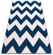 Tappeto SKETCH - FA66 blu/bianco - Zigzag