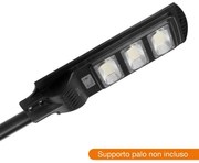 Armatura Stradale Solare 90W, 5.000k, Luce Minima + Sensore di Mov. Aut. 10h LED PHILIPS Lumileds Colore Bianco Freddo 5.000K
