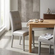 JACQUELYN - sedia moderna ecopelle con 4 bottoni