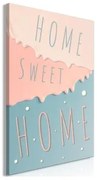 Quadro - Inscriptions: Home Sweet Home (1 Part) Vertical Su tela italiana 20x30