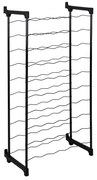 Portabottiglie in metallo nero per 50 bottiglie Barbera - Metaltex