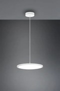 Sospensione tray led dimmerabile d.40cm in metallo bianco 340910131