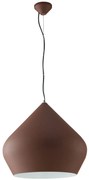 Lampadario Sospensione Led Tholos Moderno Colore Bronzo 60W Mis 52 x 45 cm