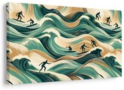 Quadro su tela – Surfisti in azione