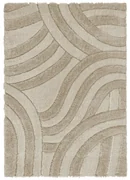 Tappeto beige tessuto a mano in fibre riciclate 160x230 cm Velvet - Flair Rugs