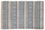 Tappeto DKD Home Decor 180 x 120 x 2 cm Azzurro Cotone Bianco Boho