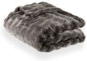 Coperta grigia in micropile 150x200 cm Wave – Tiseco Home Studio