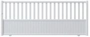 Cancello manuale scorrevole GARDENGATE Zorn in alluminio, reversibile, L 350 x H 140.6 cm, di colore bianco