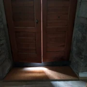 Zerbino in cocco naturale da 40 mm bordato con nastro juta cm. 95x80