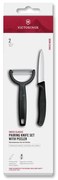 Victorinox - Set con coltello da cucina e pelapatate SWISS CLASSIC nero
