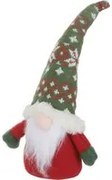 Gnomo Natale fermaporta 33 cm cappello verde