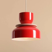 ALDEX Lampada a sospensione Uto, rossa, paralume in metallo, 30 cm