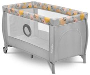 Lionelo - Lettino da viaggio STEFI PLUS Rosa/Giallo