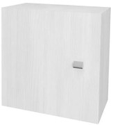 Pensile bagno 45 cm rovere bianco anta reversibile