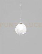 Puppet ring sospensione g bianco sfumato oro satinato 1 luce attacc...