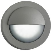 Applique Da Esterno Bangor Alluminio Grigio Policarbonato Led 3W 4000K