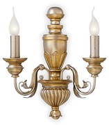 Applique Classica Firenze Materie Plastiche Oro 2 Luci E14