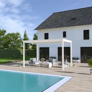 Pergola bioclimatica Ombréa autoportante 3x4M in alluminio (diversi colori)