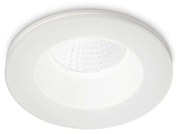 Faretto Ad Incasso Moderno Room-65 Alluminio Bianco Led 8W 3000K Luce Calda