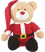 Peluche orso Babbo Natale 35 cm