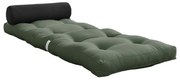 Materasso futon verde-grigio 70x200 cm Wrap Olive Green/Dark Grey - Karup Design