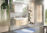 Mobile da bagno sospeso sotto lavabo L 119 x H 48 x P 46.2 cm rovere, 2 cassetti, 2 ante PELIPAL Cassca