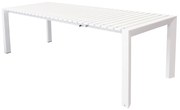 BRUNO - tavolo con struttura in alluminio verniciato bianco o antracite