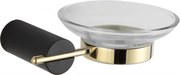 Mexen Aron porta sapone, nero/oro - 7088139-57
