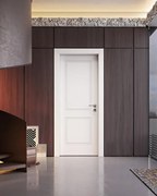 Porta battente Como bianco L 60 x H 210 cm reversibile