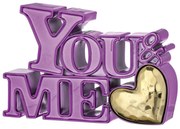 Bongelli preziosi Scultura moderna in marmorino You & Me h 10 cm - varie colorazioni Viola