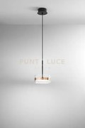 Sospensione aere in alluminio colore oro e nero 1 luce a led 14w 11...