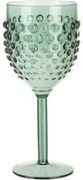 Calice acqua verde gocce in plastica 400 ml Dotted