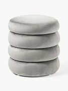 Pouf contenitore in velluto Alto
