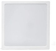 Plafoniera Led slim 24W Bianca Quadrata Bianco caldo 3000K Aigostar